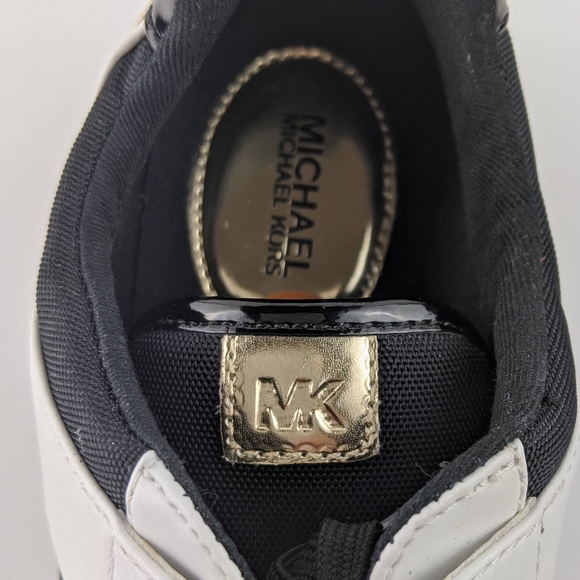 Michael Kors Heel Sneakers Wedges Leather 9.5 - Picture 5 of 8